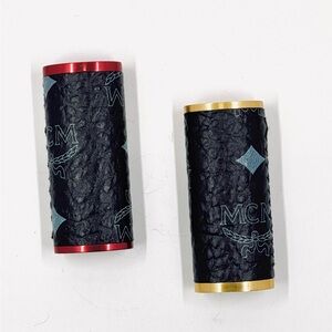 Authentic MCM Designer Lighter Case Black W/Red Trim Only NWOT